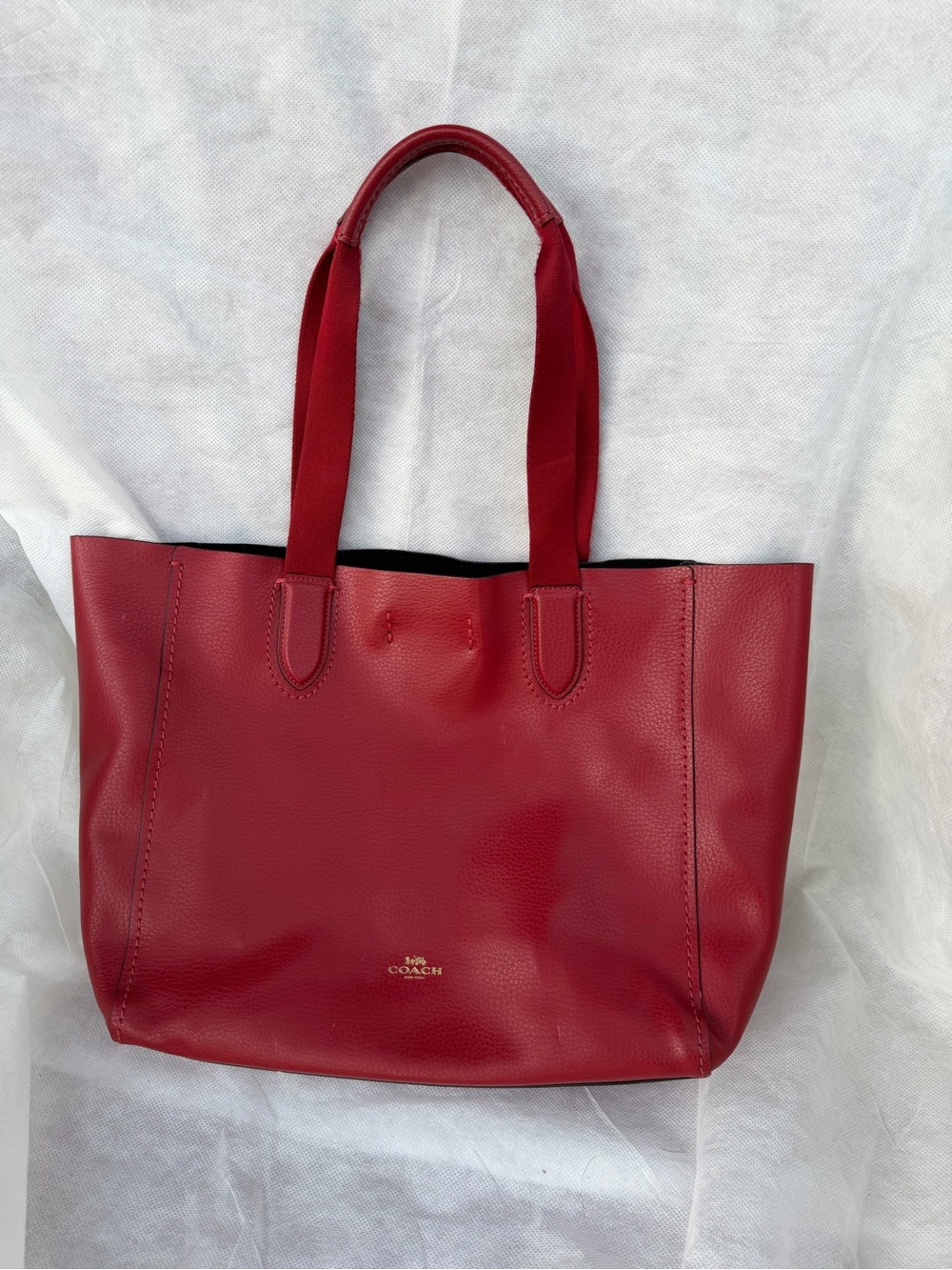 COACH Pebble Leather Derby Bag - Style 58660